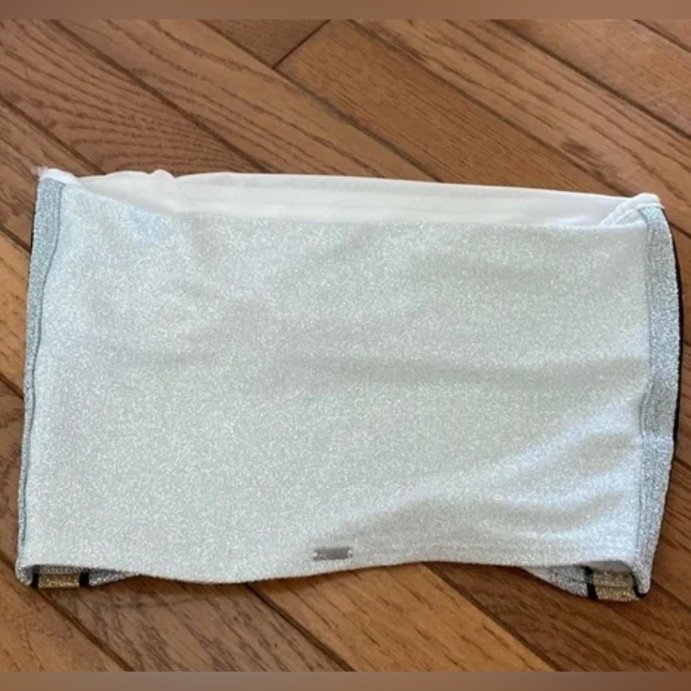 VS PINK sparkle tube top silver and gold - Picture 4 of 6